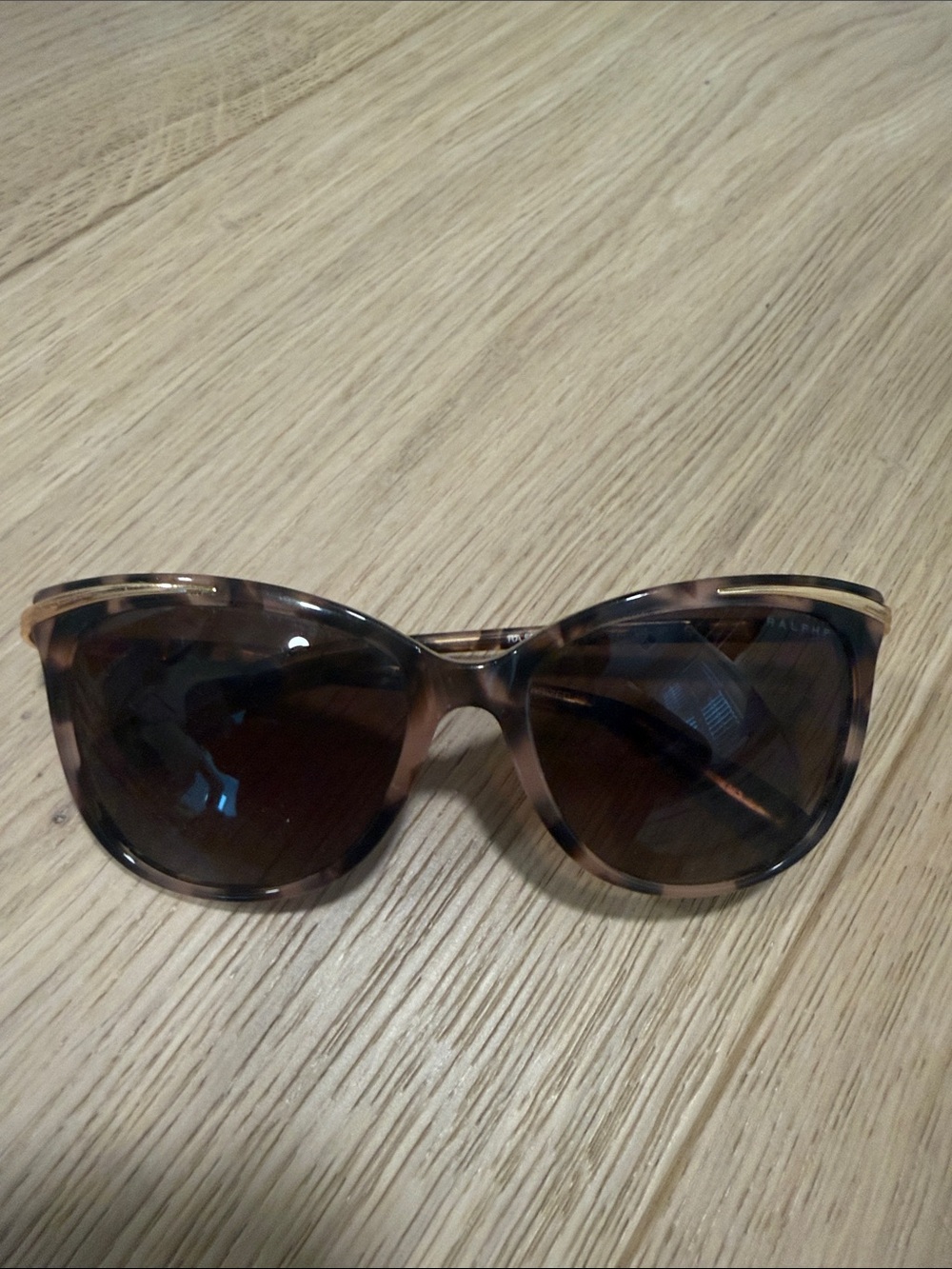 Polo by Ralph Lauren Tortoiseshell Cat-Eye Sunglasses with Brown Lenses